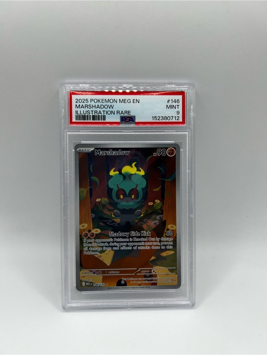 Pokemon Other - Pokemon Marshadow Illustration Rare PSA 9 Graded Card - 2025 MEG EN